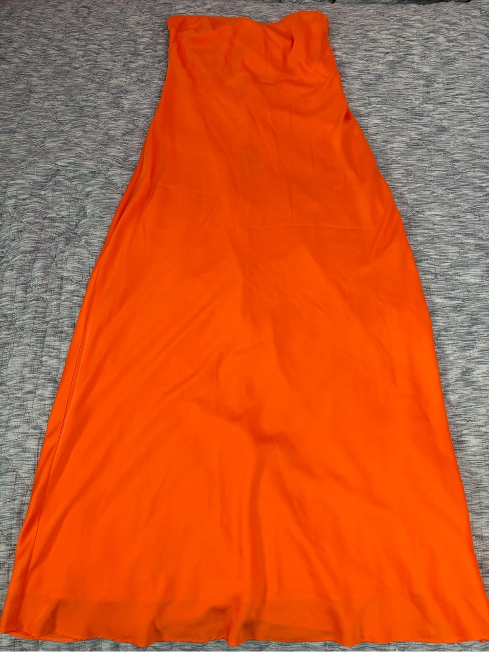 Gianni Bini Francesca Satin Dress In Mandarin Sz 12 NWT - - Picture 2 of 9